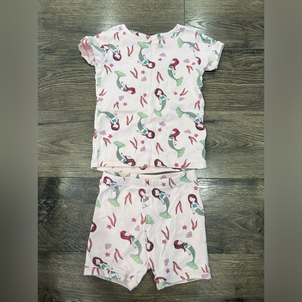 Baby Gap Mermaid Shorts Pajamas - Size 3